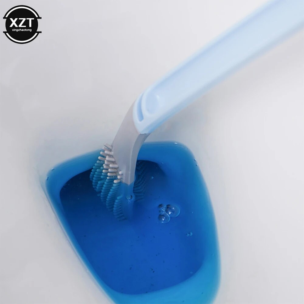 Silicon toilet brush