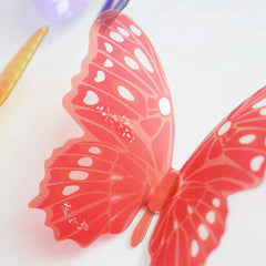 18pcs/lot 3d Effect Crystal Butterflies Wall Sticker Beautiful Butterfly for Kids Room Wall Decals Home Decoration on The Wall