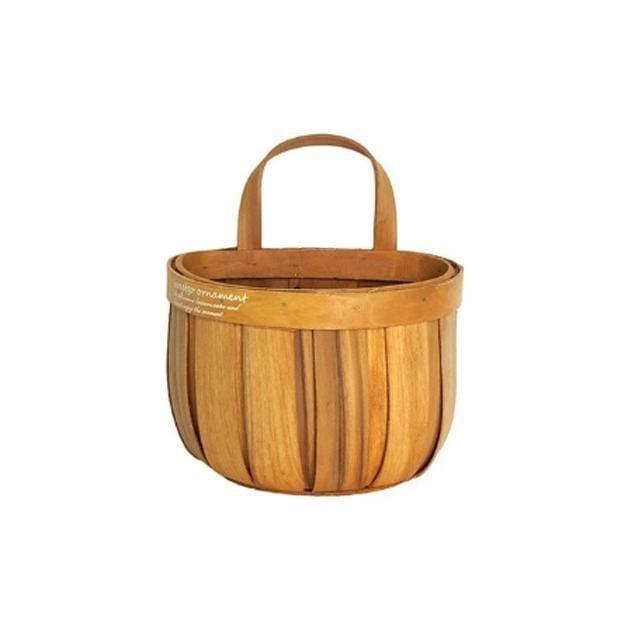 Parisian Wooden Planter Storage Basket