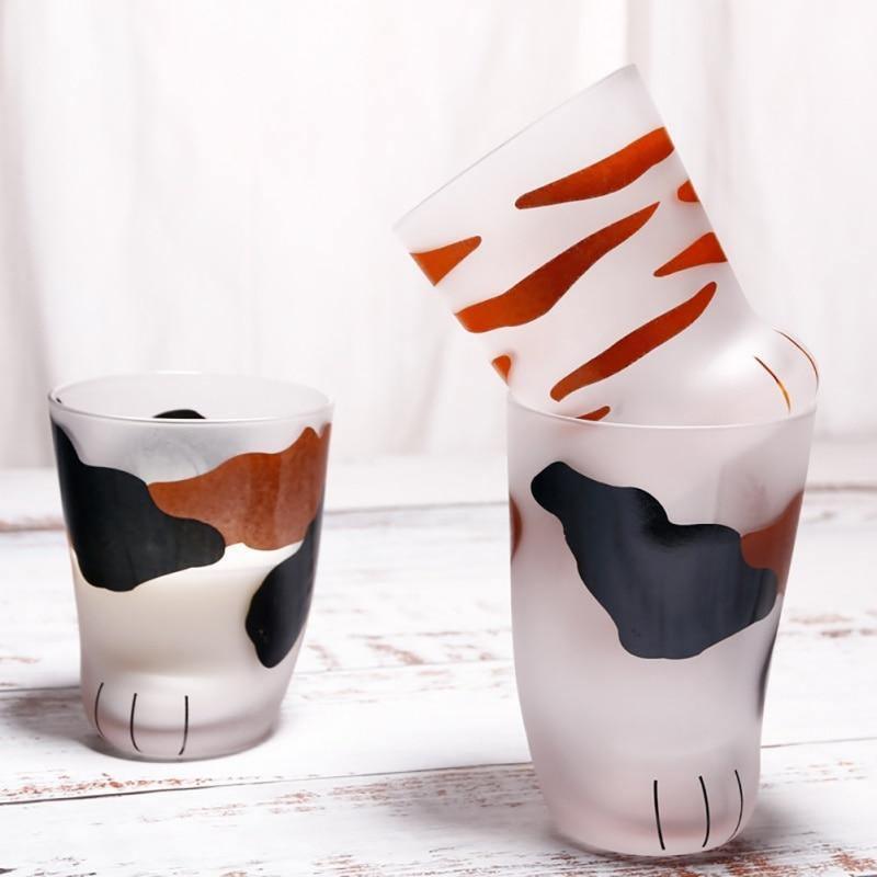 Cat Paw Glass Cups