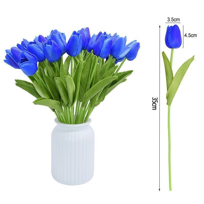 10-Piece Faux Tulips Artificial Flowers