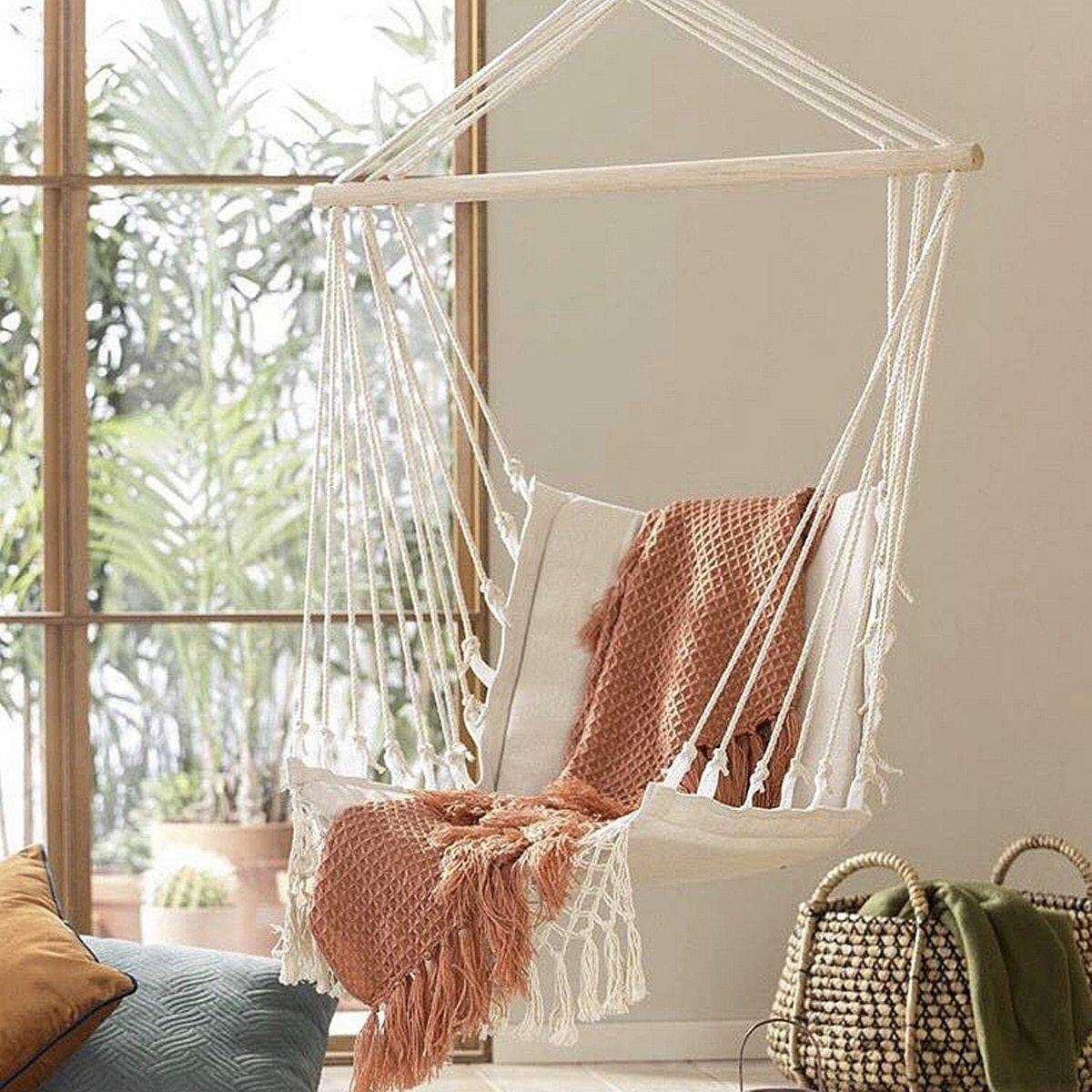 Handmade Macrame Hanging Hammock Swing Chair