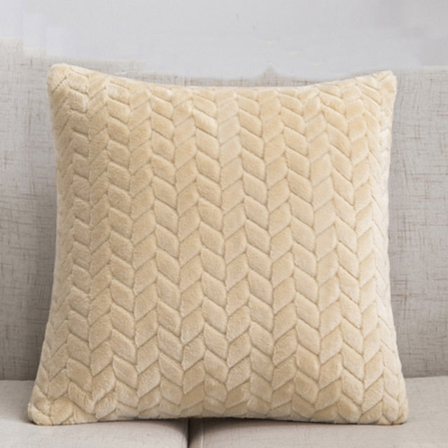 Fashion Feather Fur Decorative Cushion Cover