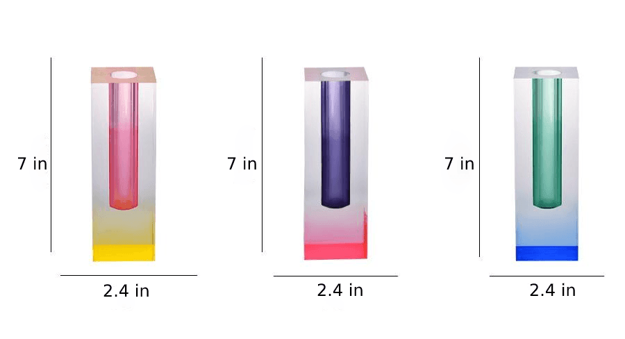 Modern Prism Acrylic Vase