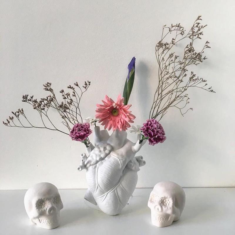 Anatomical Heart Ceramic Vase