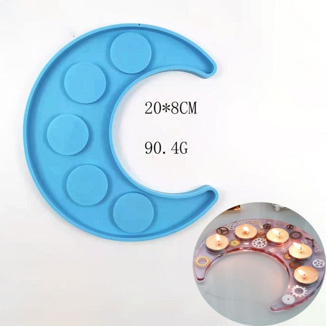 2021 DIY Resin Mold Candle Holder Silicone